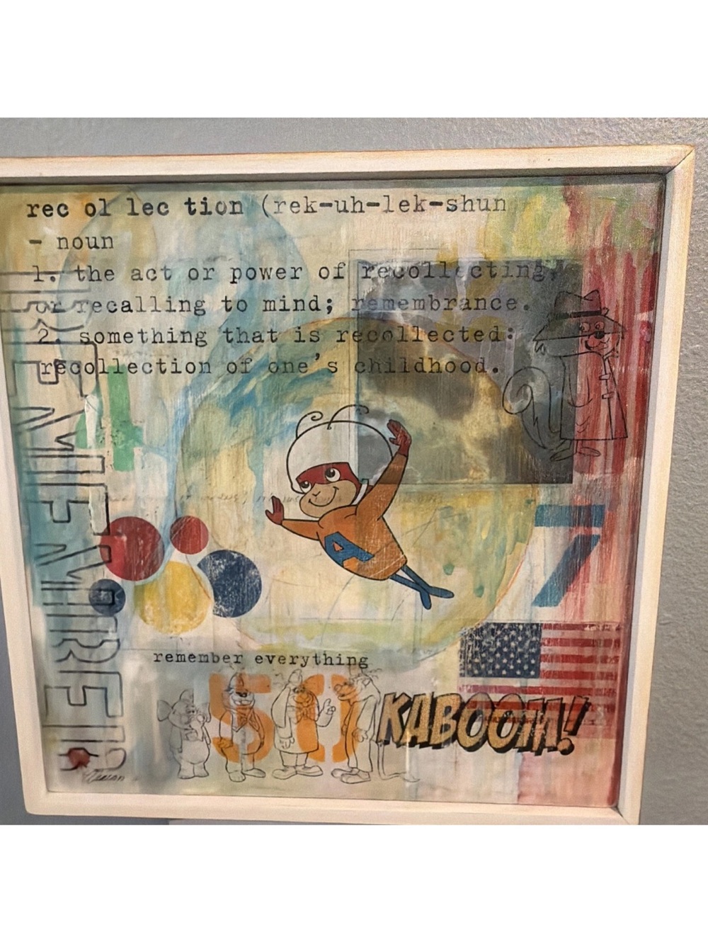 Pop Art Mixed Media by Eric Fracassi. Titled Recollection. Signed!